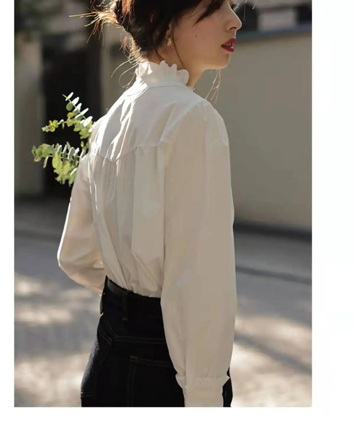 Shirts Women Temperament Design Tender Retro Sweet Korean Style Femme Ins Fashion Pure Spring All-match Daily Leisure Minimalist