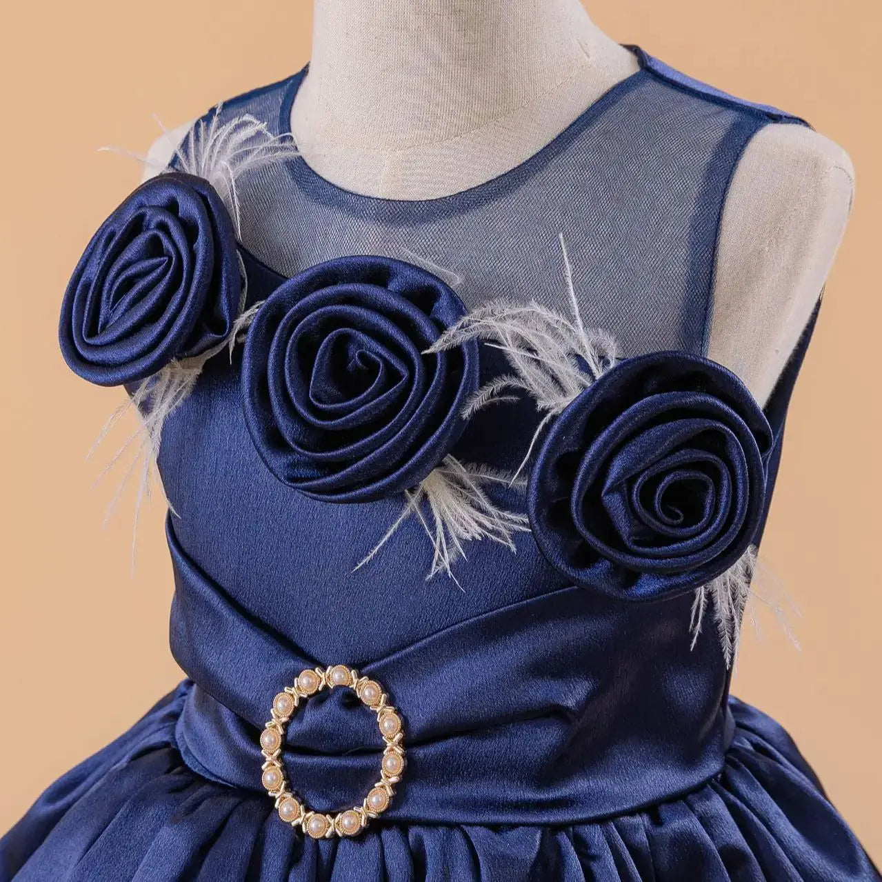 Children's Evening Gowns Flower Girl Gowns Long Dress Girls Hosting Party Birthday Gowns