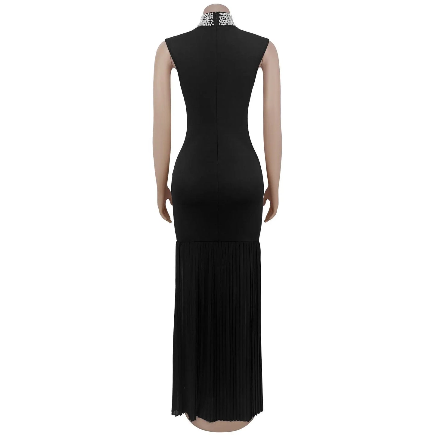 Womens Dresses Fashion Elegant Party Dresses Female Clothing Patchwork Pleated Evening Dresses Wedding Guest Woman Dress HXY262