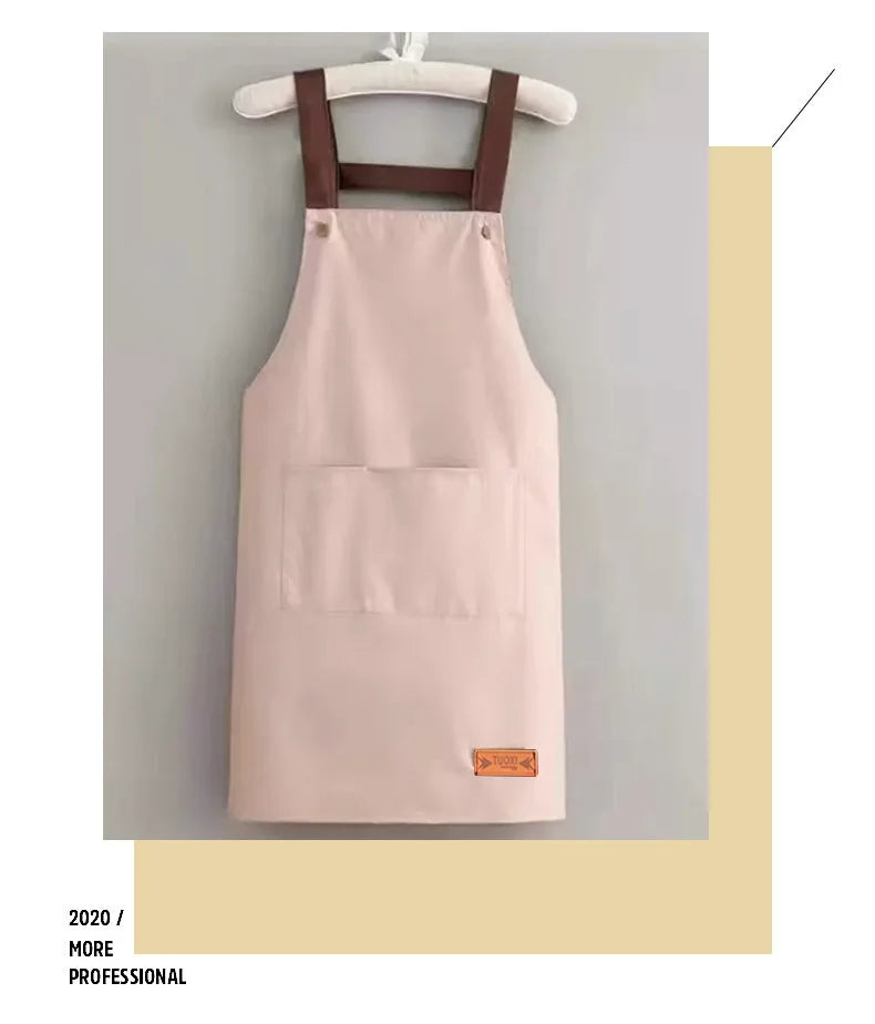 Kitchen Waterproof And Oil-resistant Apron, Work Uniform For Both Men And Women In The Catering Industry, Customizable Logo Prin
