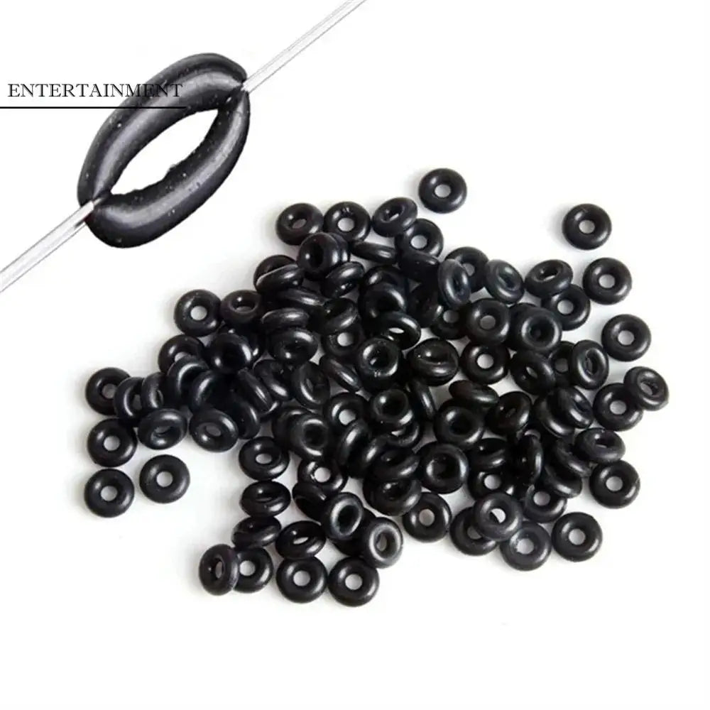 Rubber Rings Fishing O Rings Strong Elasticity Fishing Connector Round Rig Ring Light Weight Bait Rings Fishing Round Ring