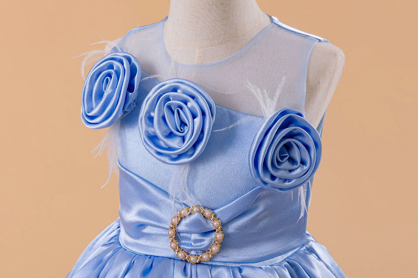 Children's Evening Gowns Flower Girl Gowns Long Dress Girls Hosting Party Birthday Gowns