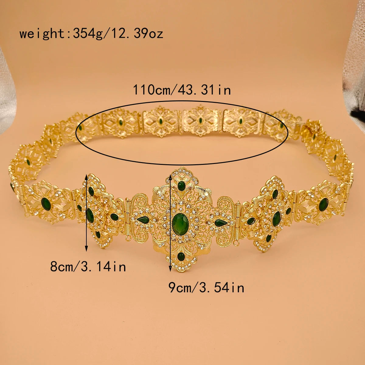 Bridal Alloy Waist Belt - French Retro Style Perfect for Weddings Parties & Women's Holiday Gifts