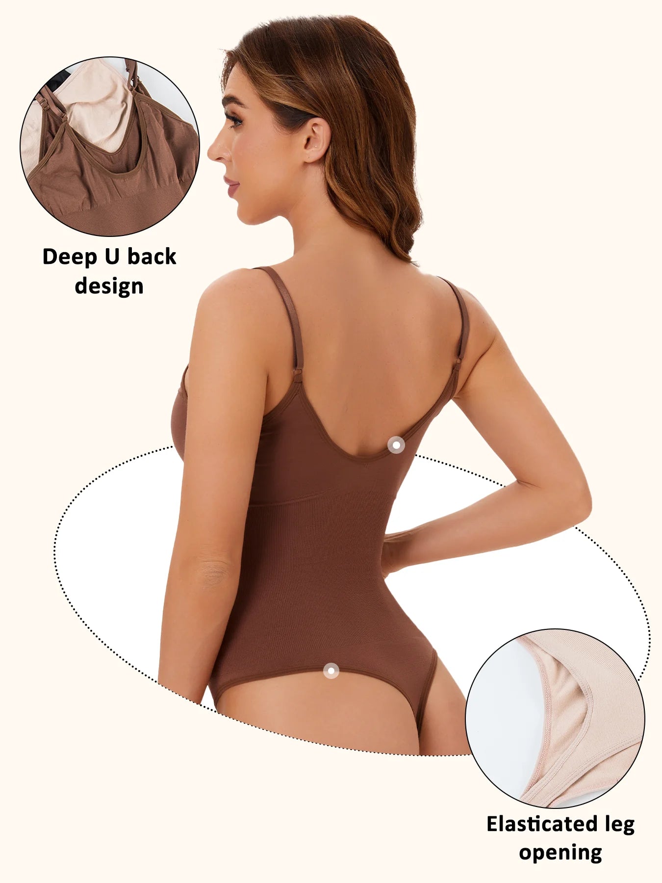 High Elastic Bodysuit for Women Tummy Control Shapewear Sexy Seamless Sculpting Thong Body Shaper Slimmer Slimming Black Tank