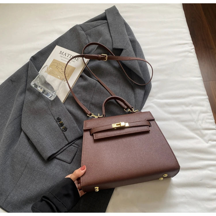 Stylish High-End Minimalist Handbag For Women Featuring Trendy Design And Large Capacity Solid Color Crossbody Bag Luxury