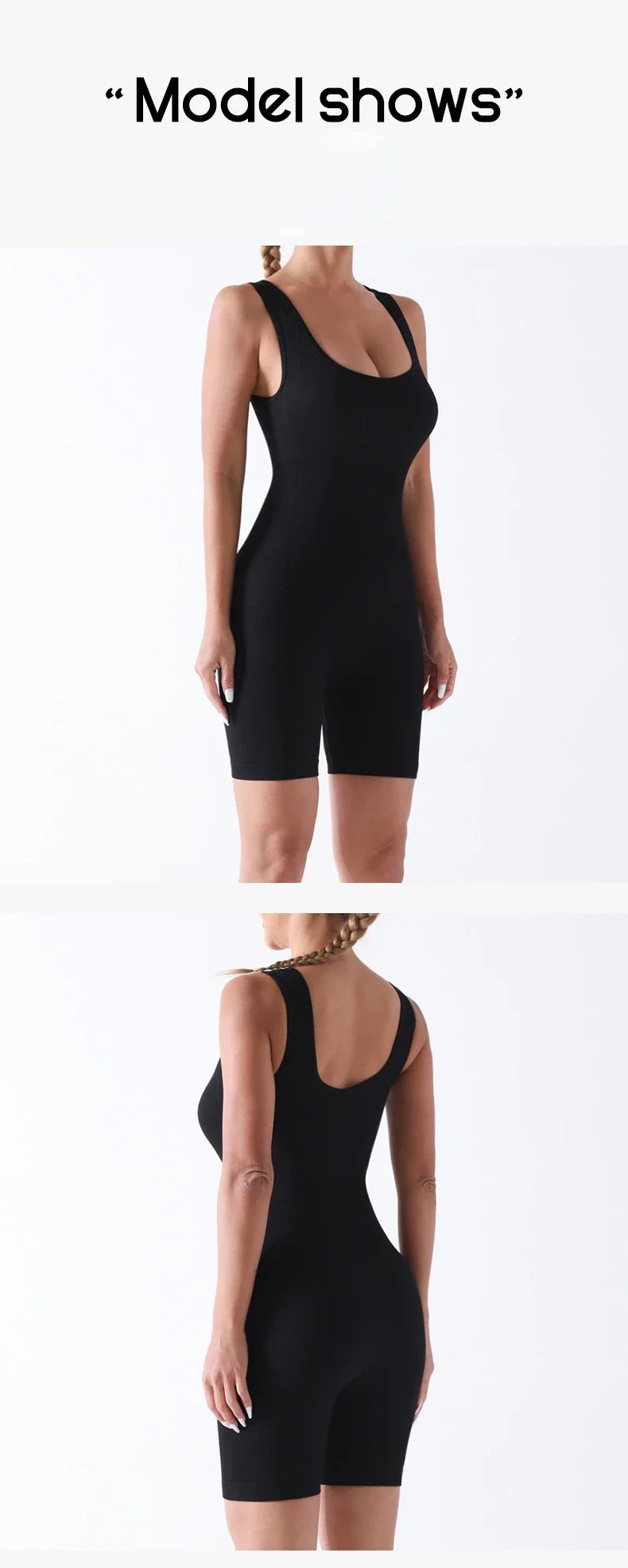 Women Seamless Bodysuit Sexy Thread Shorts Suit High Elastic Hip Liftting Knitting Fashion Set Gym Trainning Yoga Slim Sport Set