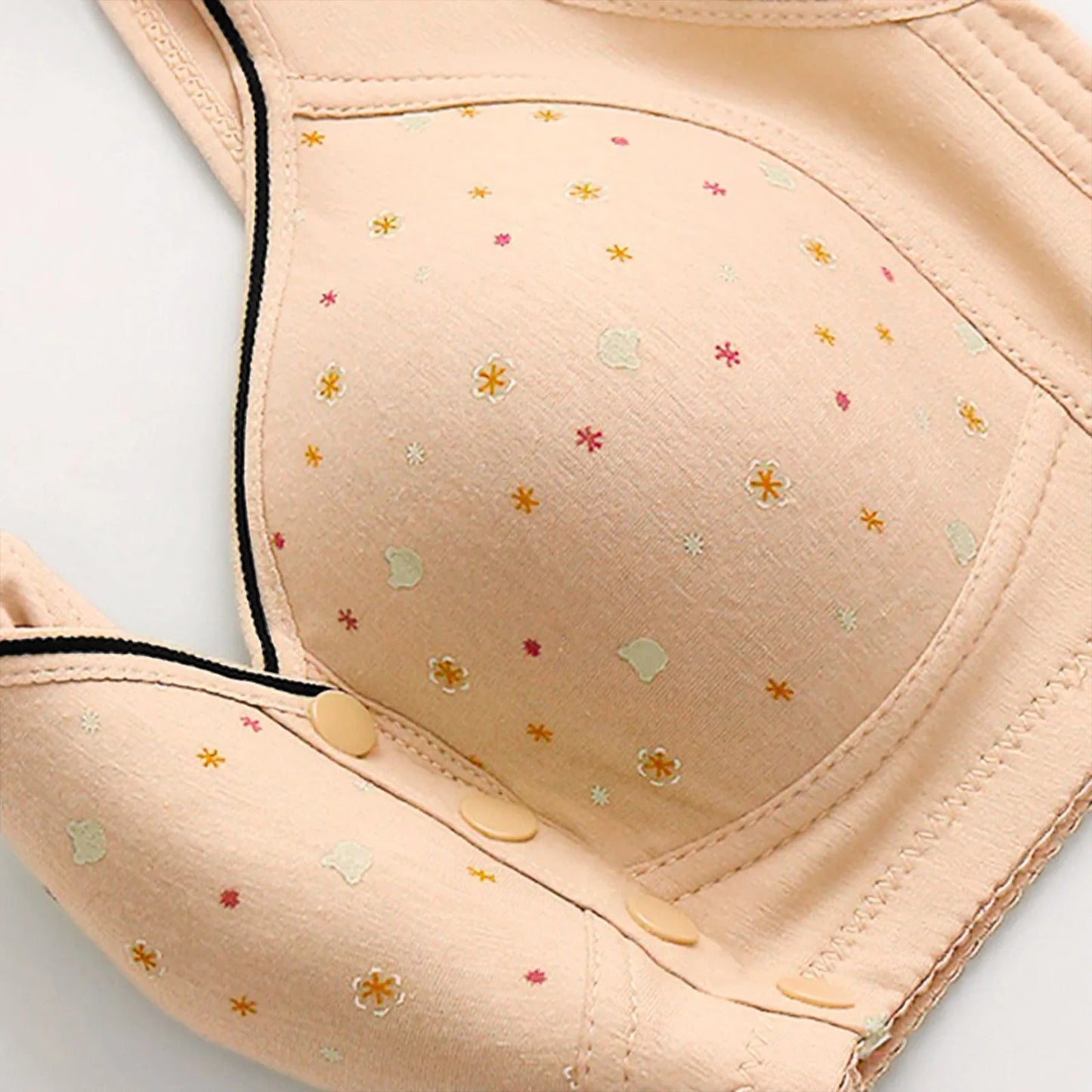 Women'S Front-Clasp Bra Printed Bra Pattern Vest-Style Design Comfortable Without Underwire Suitable Daily Wear All Seasons Home