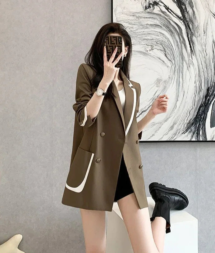 Outerwears High Quality Spring Autumn Coats for Women 2025 New Arrivals Blazer Woman In Promotion Elegant and Youth Deals Jacket