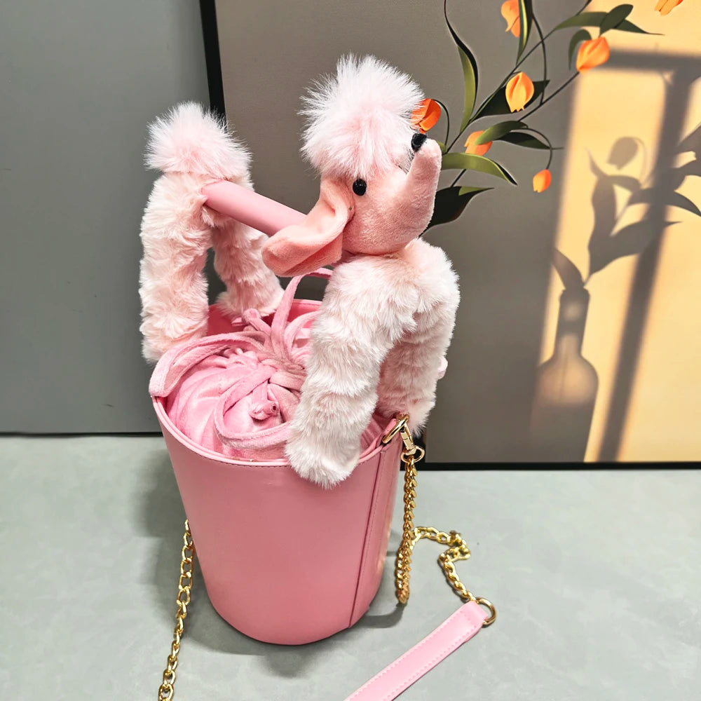 Funny Handbag for women purses and handbag luxury Designer Handmade Women's bag Casual black bucket Female shoulder Bag