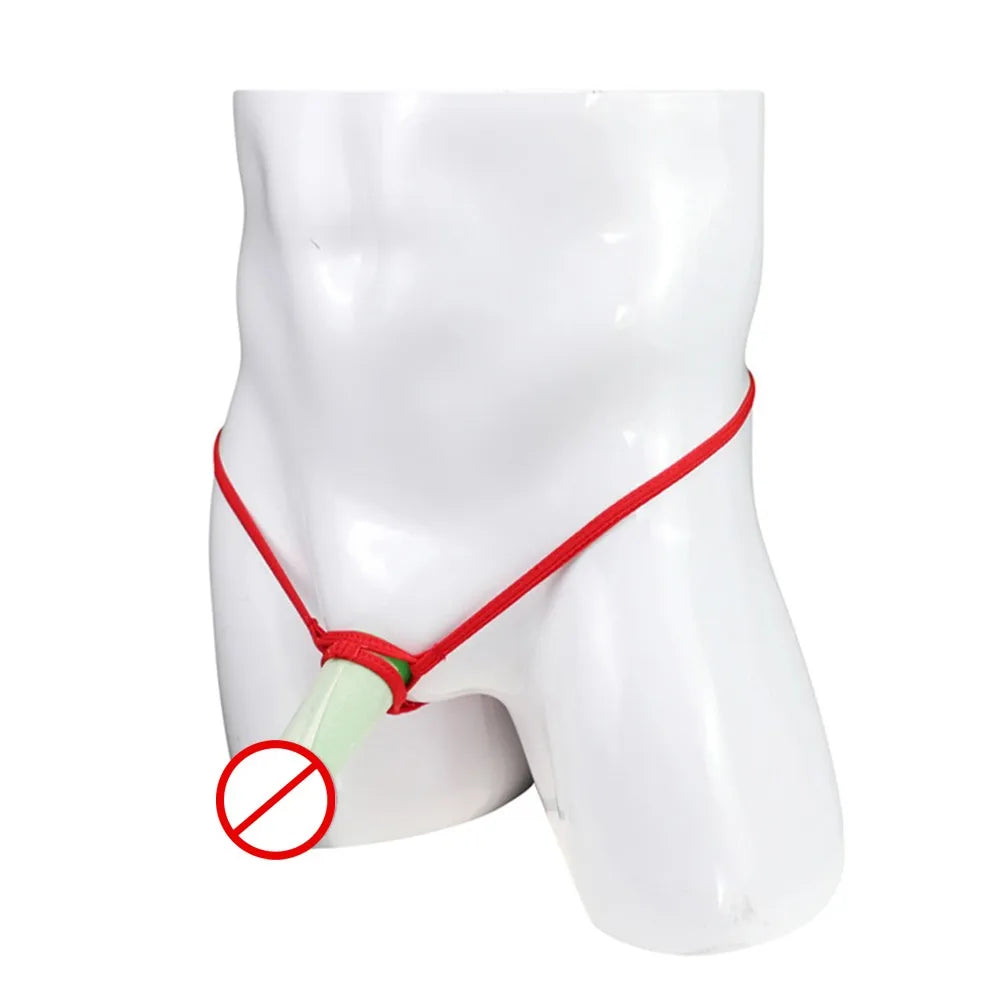 Panties Men Briefs All Seasons Male Penis Sleev Pouch T-back Thong Underpants Bikini Breathable G-string Hollow