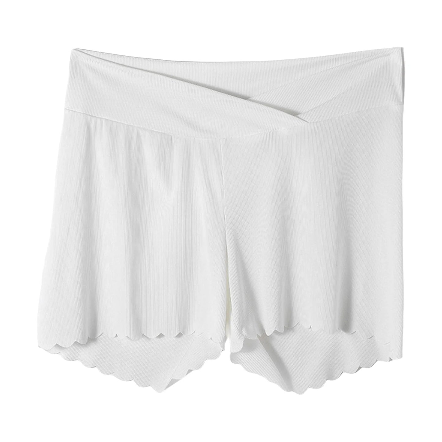 Maternity Summer Thin Low Waist Shorts Dress Skirt Leggings Anti-emptied Safety Pants Pregnant Women Solid Color Underwear