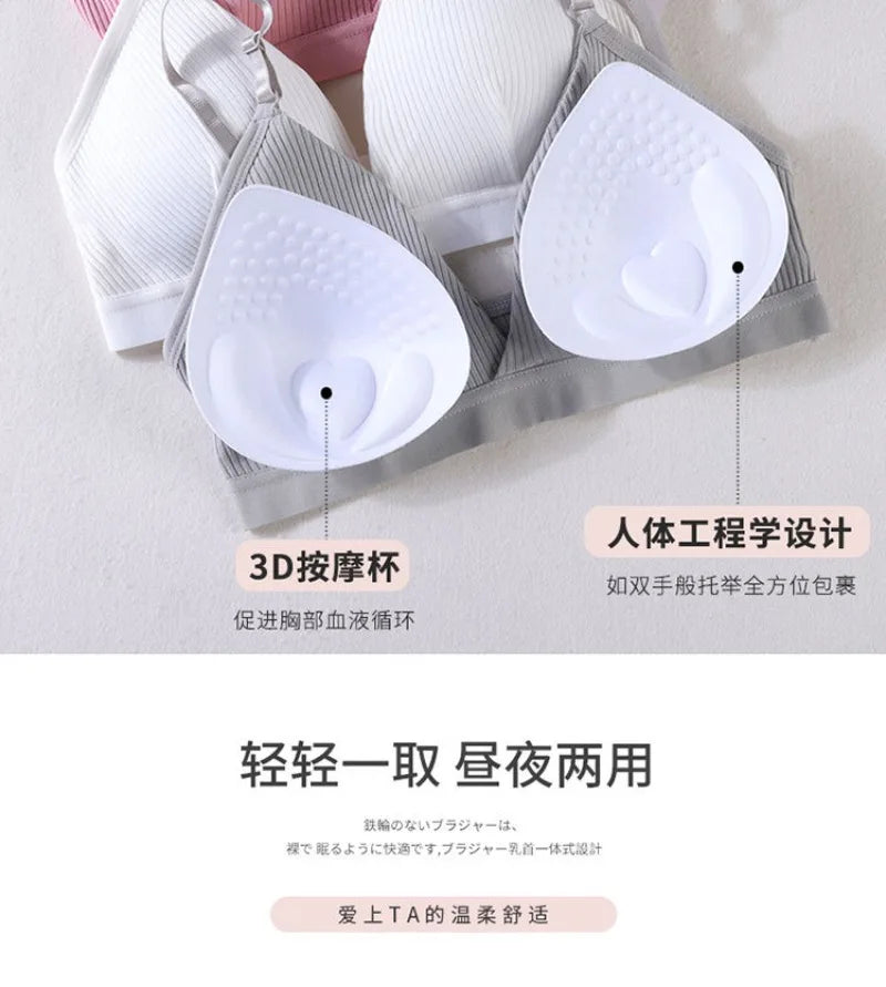 Women Yoga Sports Bras Triangle Cup Underwear Female Breathable Wrapped Tube Top Sexy Beauty Back Adjustable Sling Bra Vest