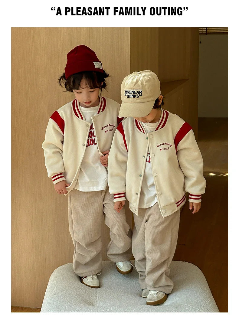 Winter Jacket for The Whole Family Warm Thick Coat Fashion Korean Father Mother and Daughter Son Children Long Sleeve Outerwear