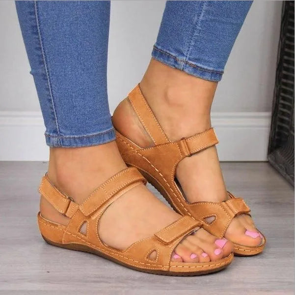 2025 NEW Sandals  Women Summer Open Toe Comfy Super Soft Premium Orthopedic Low Heels Walking Sandals Fashion Sandals