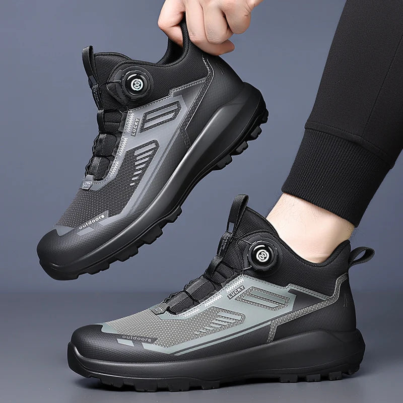 Leisure Walking Outdoor Sports Shoes, Anti Slip, Lightweight, Fashionable, Versatile Shoes, Round Toe Outdoor Shoes, Solid Color