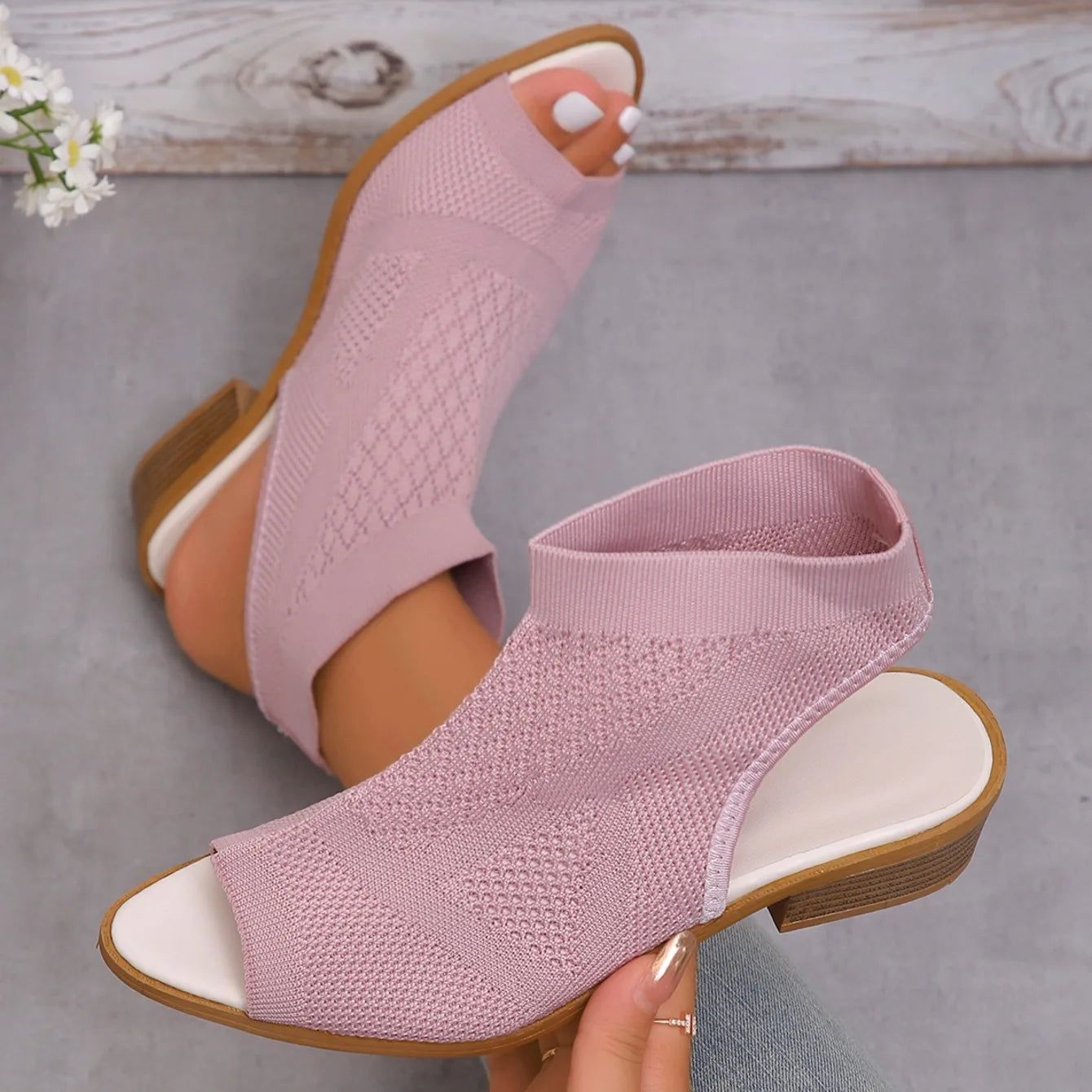 Women Sandals 2024 New Summer Fashion Casual Comfortable Sandals Open Toe Lightweight Outdoor Sandals Women Shoes for Women