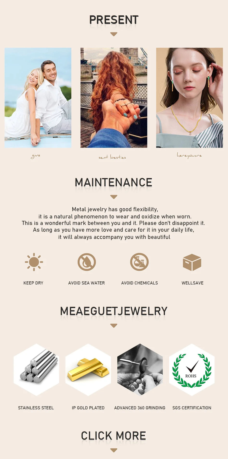 Simple Bangle for Women, Luxury Geometric Adjustable Stainless Steel Bangles, Stainless Steel 18K Plated Vintage Jewelry Gift