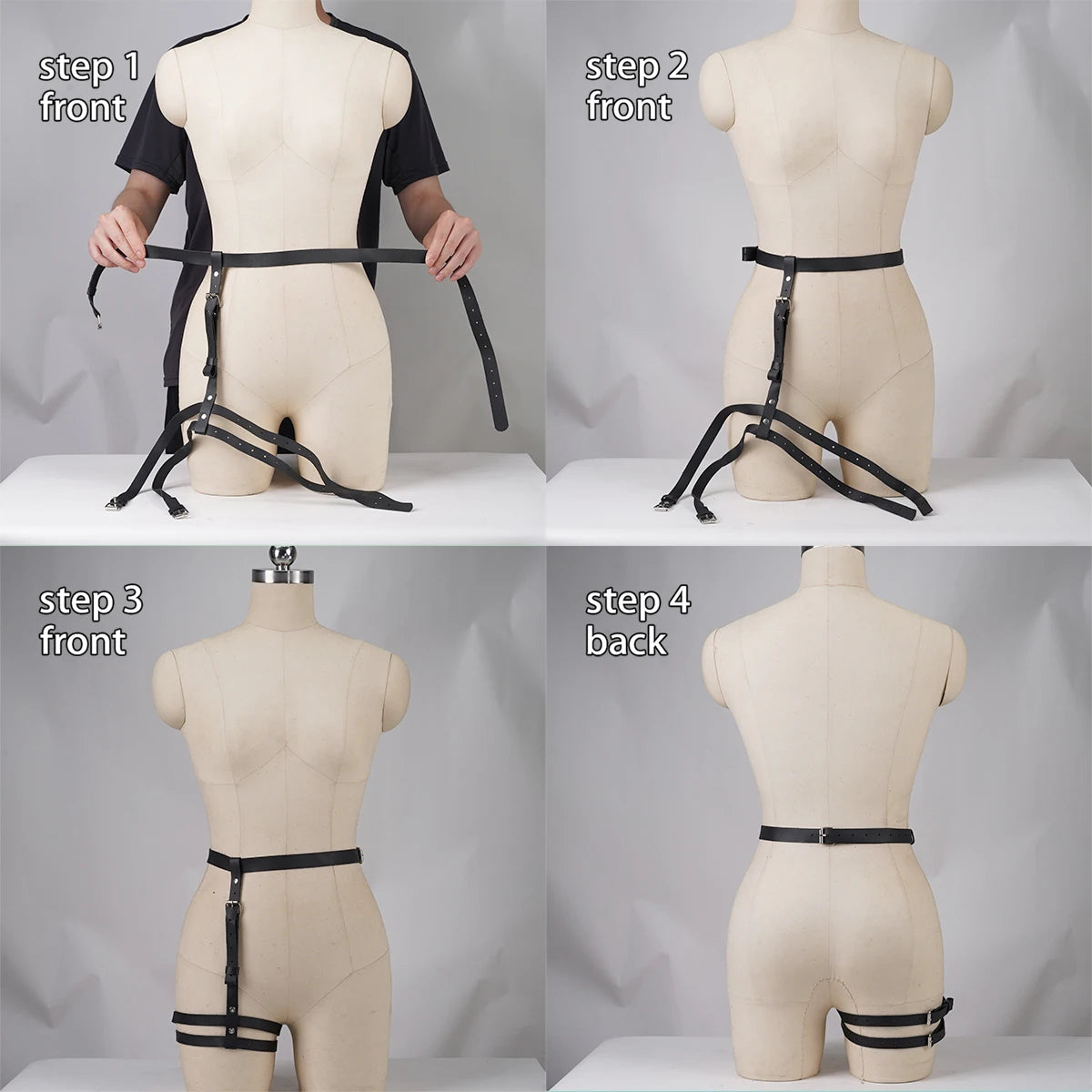 Women Fashion Belt street style Casual Decoration Thigh Belts Cool Punk Side Belts Womens Gothic Waistband Clothing Accessories