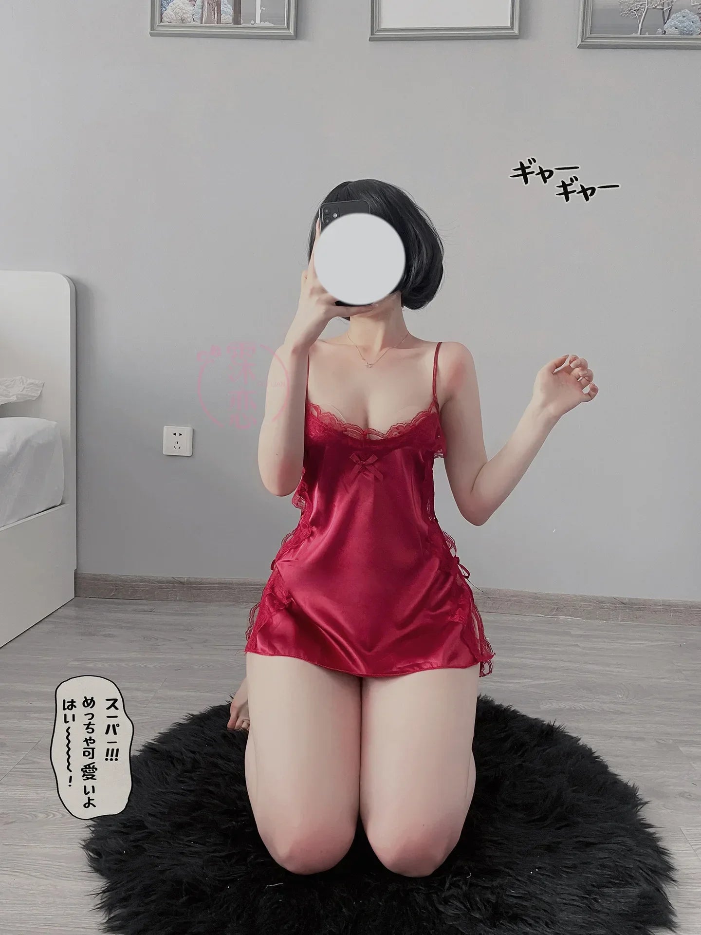 Satin Nightgown Lady Sexy Bowknot Lace Lingerie Spaghetti Strap Night Dress For Women Nighties Sleeveless Sleepwear Nightwear