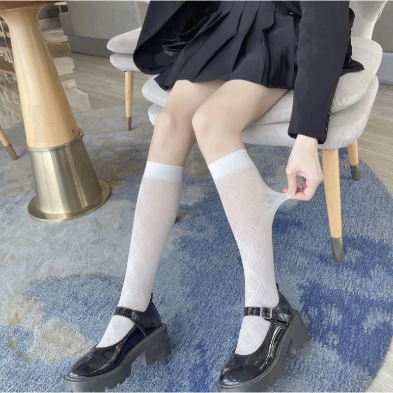 Sexy Black Houndstooth Stockings Lingeries For Women Tights High NightClub Party Gift Women Pantyhose