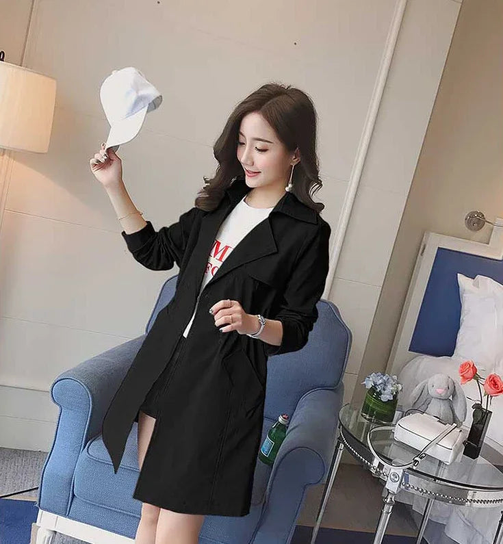 Blouson Female Coat Middle Length Women's Windbreaker Jackets Pretty Casual New in Outerwears Harajuku Great Fashion 2025 Offer