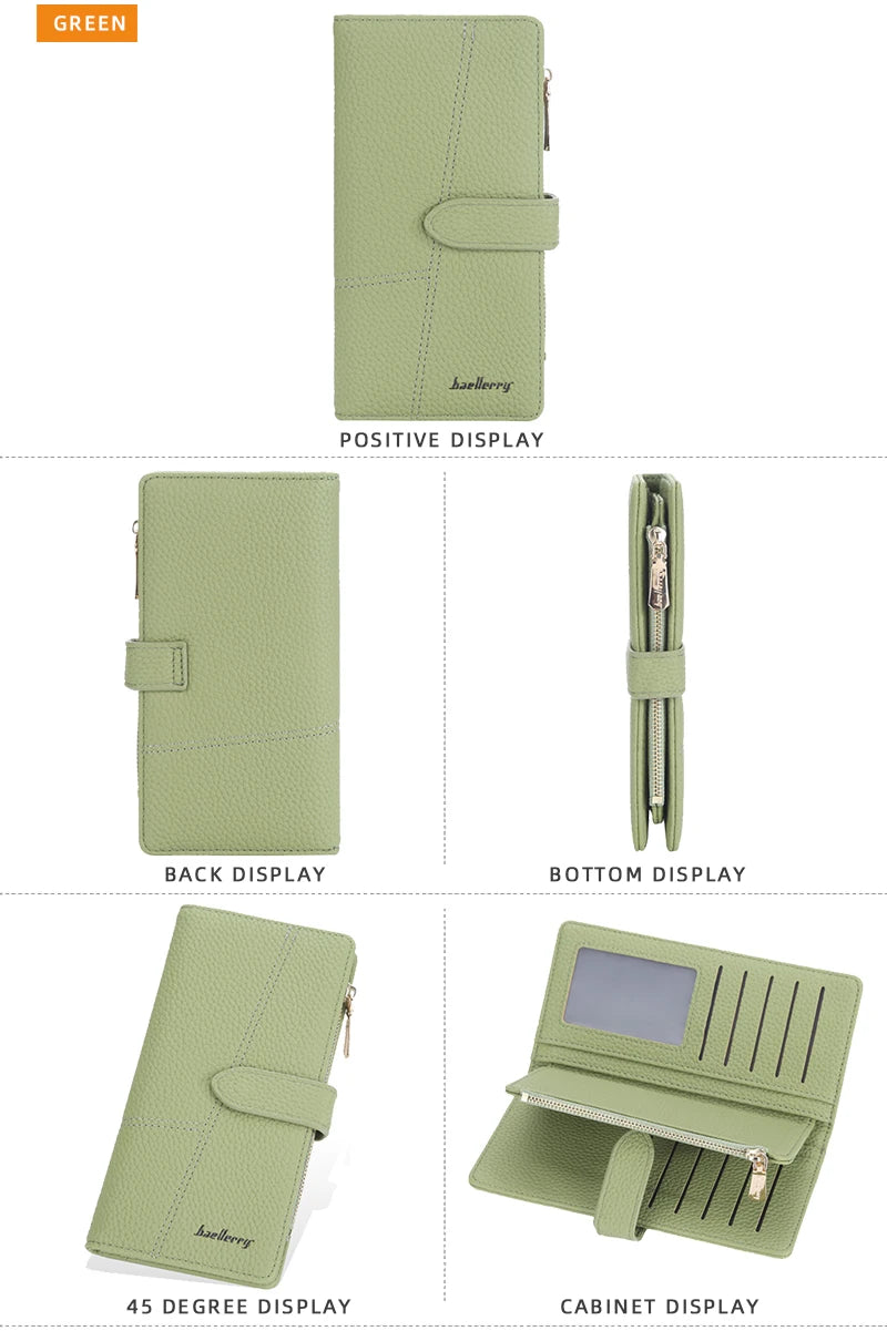 Women Long Wallets Slim Purse Handbags Female Purse Luxury Card Holder High Quality Zipper Wallet Pocket For Women