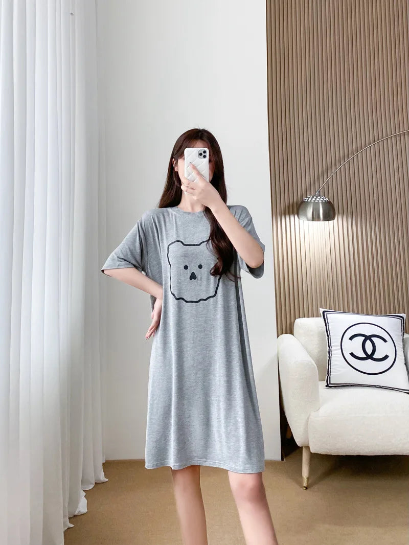 Nursing Dresses Pregnant Breastfeeding Dress For Women Summer Maternity Loose Casual Feeding Clothing