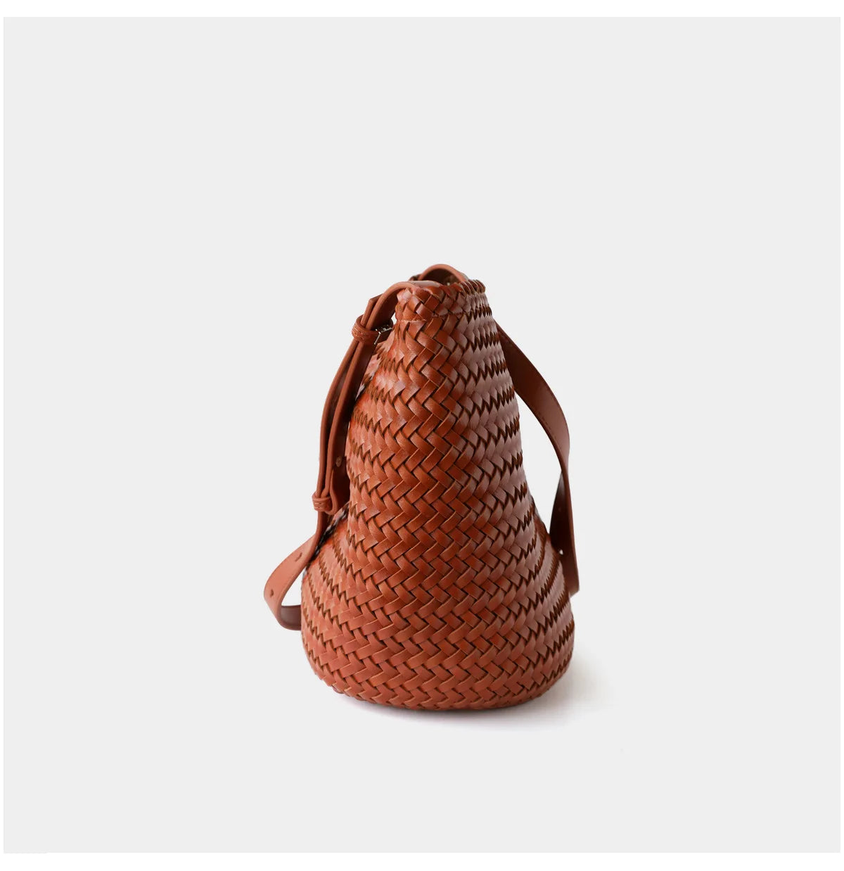Motingsome Handwoven Bag Women's Bucket Luxury Designer Bags Niche Casual Bucket Bag Handmade French Retro Shulder Purse 2025