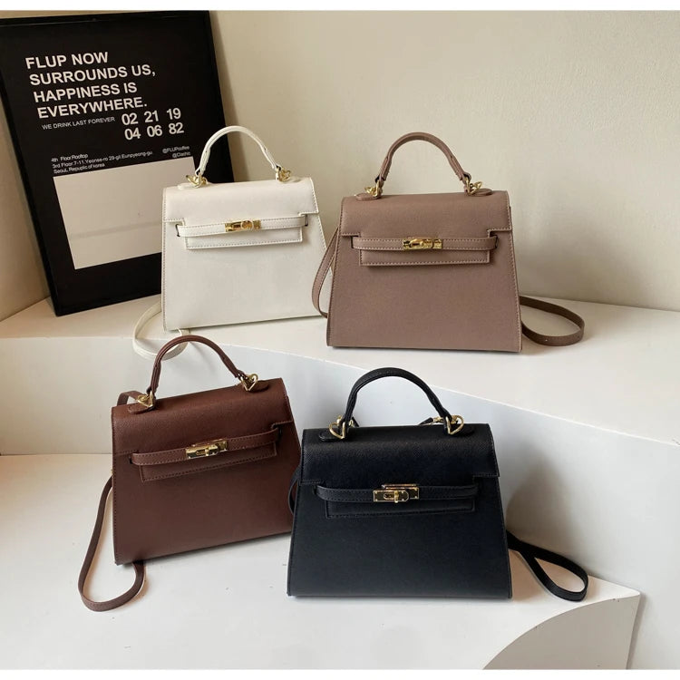 Stylish High-End Minimalist Handbag For Women Featuring Trendy Design And Large Capacity Solid Color Crossbody Bag Luxury