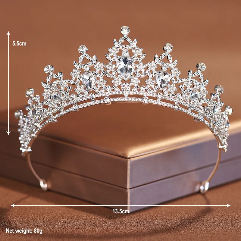 24 colors Bridal Headwear Full Of Sweet Atmosphere Baroque Gold-colour Ladies' Tiaras For Wedding Bride