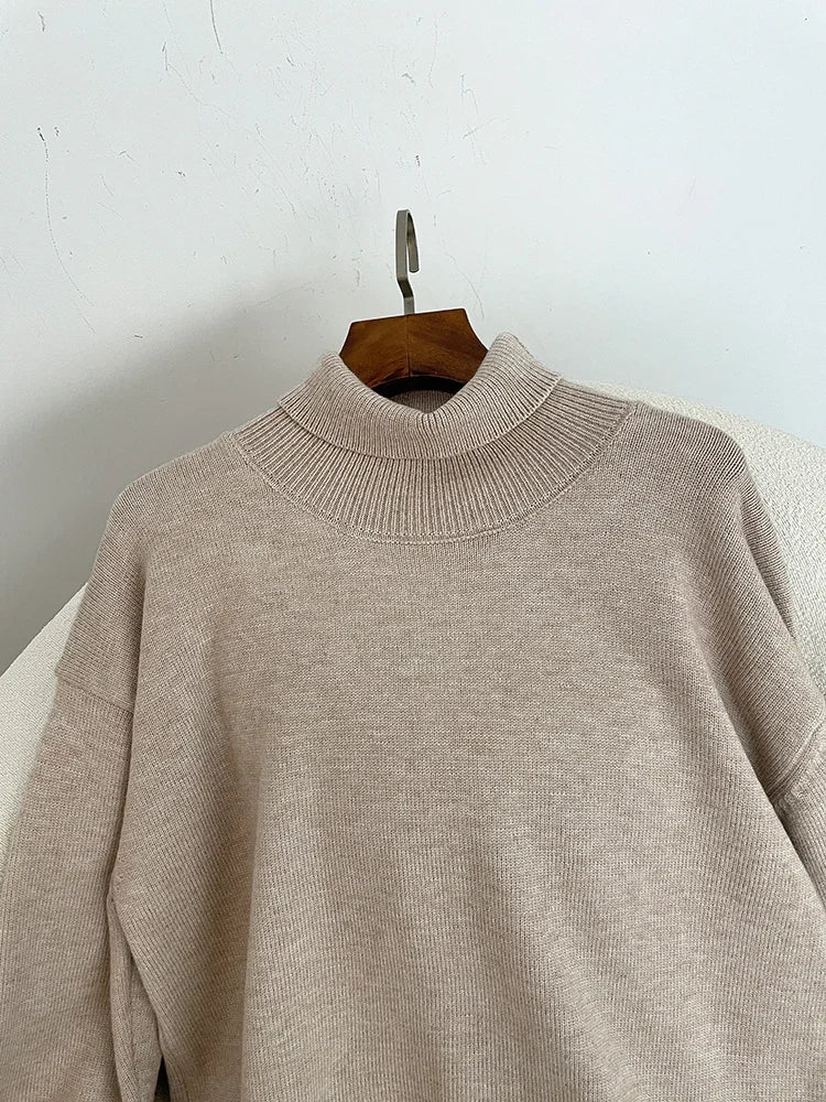 Sweater Women 2024 Autumn Winter Fashionable Sweaters with Real Fox Fur Sleeves Slim Fit Sweaters Fur Knitwear England Style