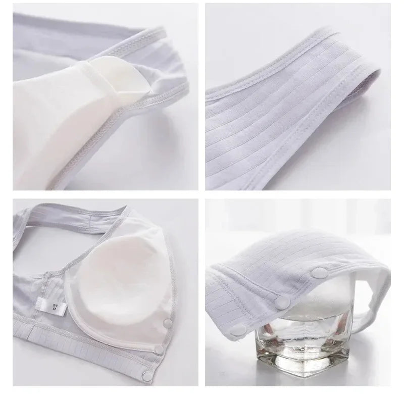 Cotton Maternity Nursing Bras Pregnant Breastfeeding Pregnancy Women Underwear Breast Feeding Bra Soutien Gorge Allaitement