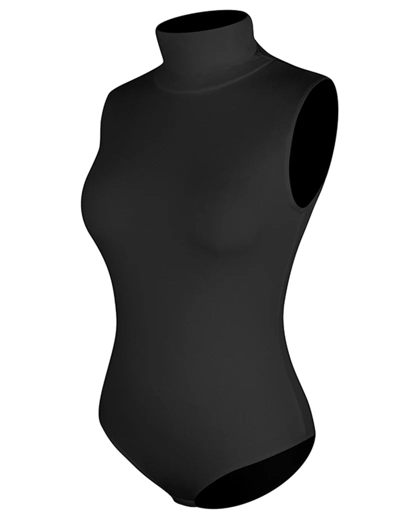 Bodysuit for Women Tummy Control New Tops Body Shaper Compression Butt Lifting Shapewear High Collar Sleeveless Bodysuits