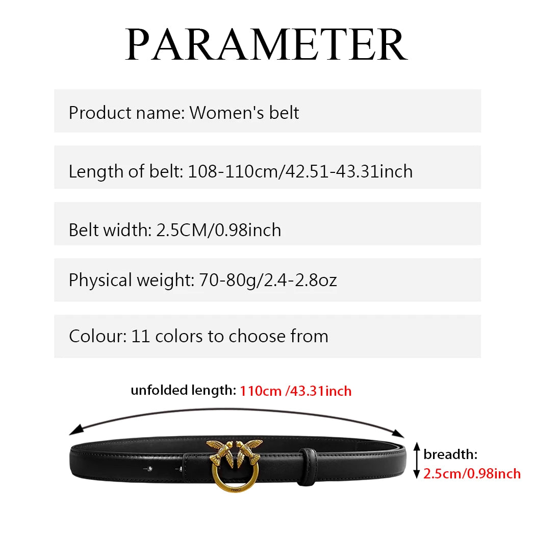 Women's belts with jeans ladies new decorative design sense niche.