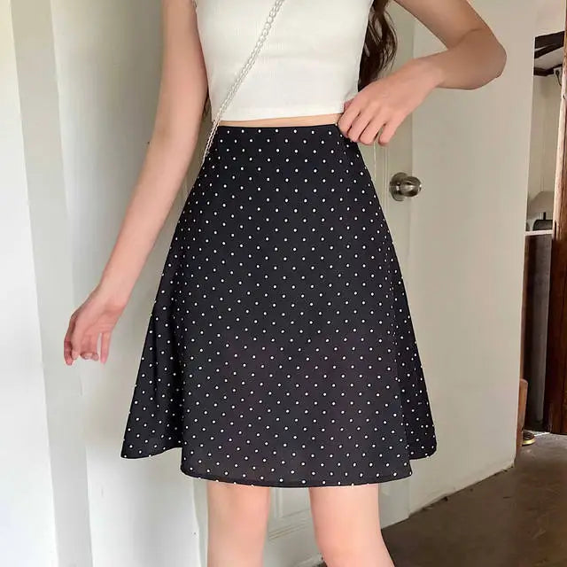 Skirts For Women High Waist Midi Woman Skirt Red Chic And Elegant Summer 2025 Streetwear Trend Stylish Modest Y2k Vintage Luxury
