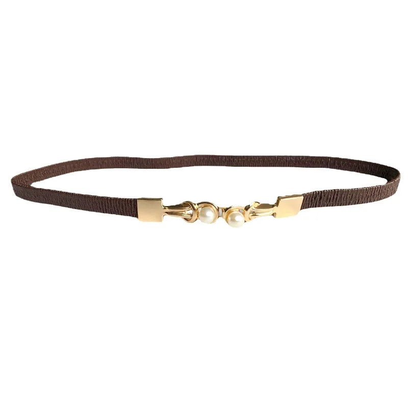 Women Belt Loose Dress Belt: Women Stretch Belt Ladies Slim Waist Belt Slim Waist Belts Elastic Web Strap Belt With