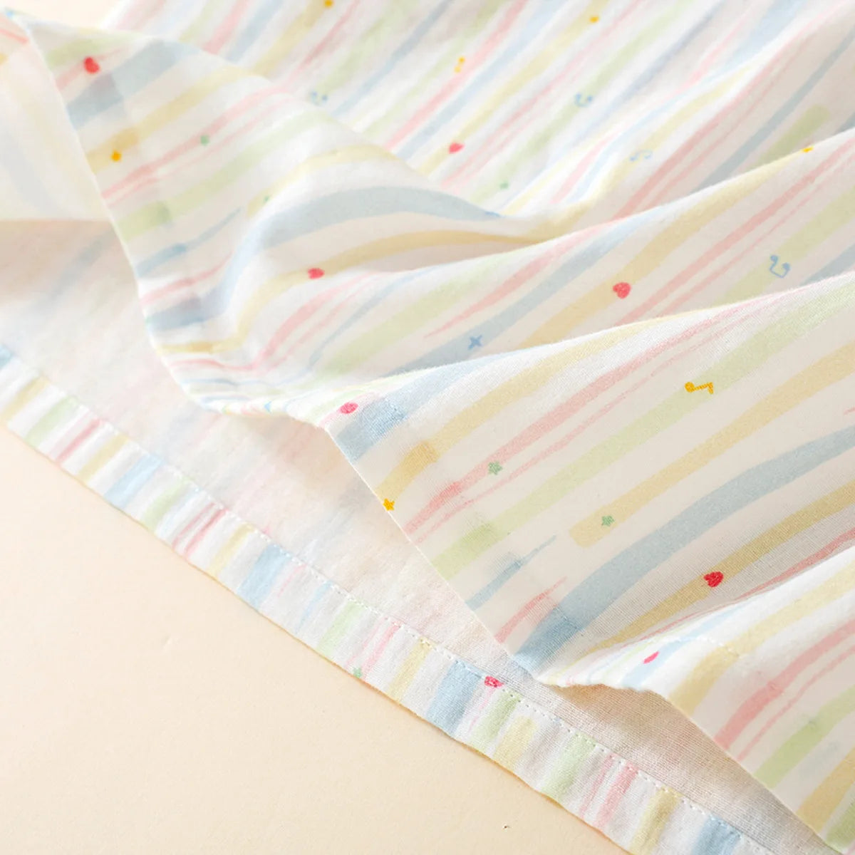 Sleeping Nightdress for Women Thin Cotton Homewear Colorful Striped Printed Pink Color Girls' Home Clothes Women Nightwear