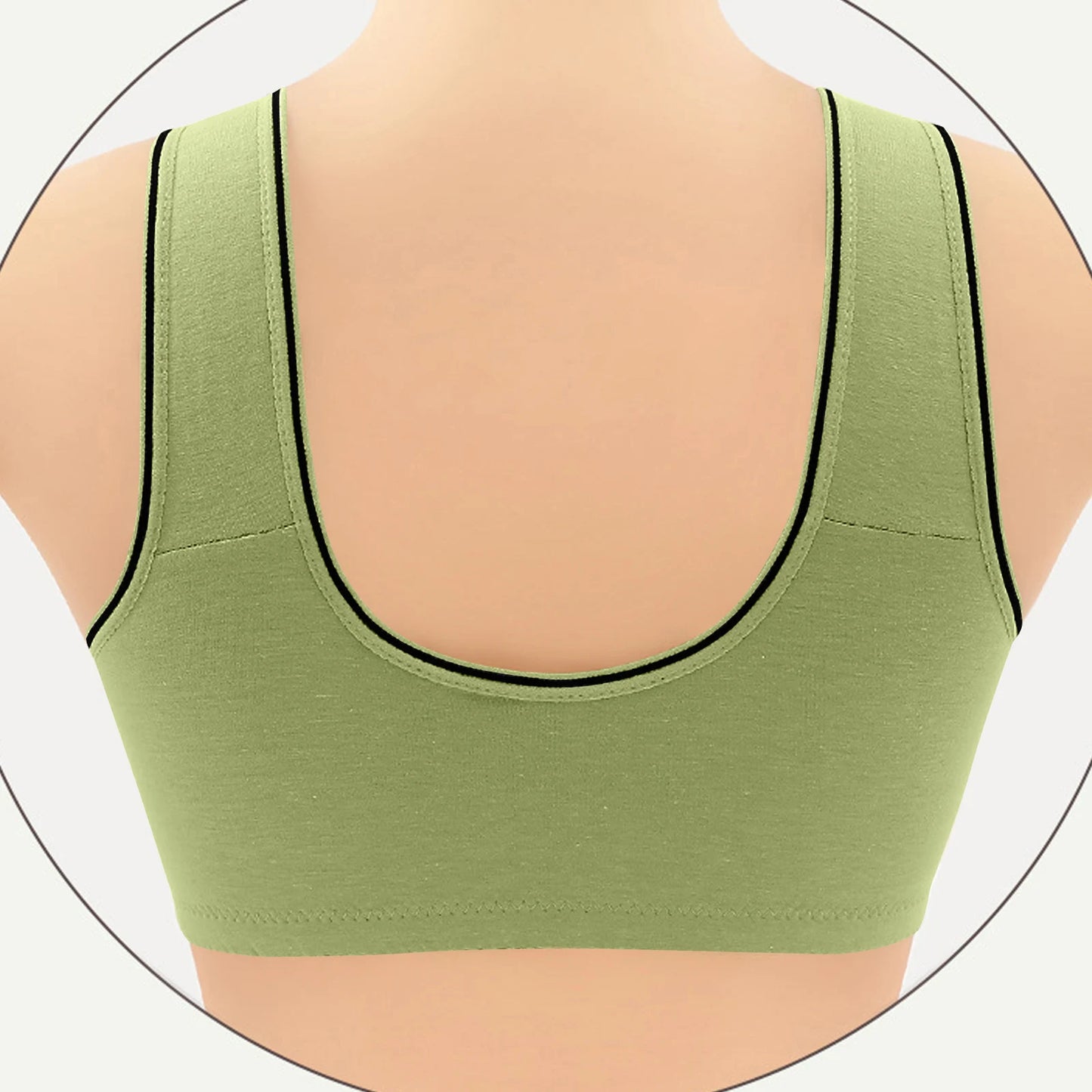 Women'S Front-Clasp Bra Printed Bra Pattern Vest-Style Design Comfortable Without Underwire Suitable Daily Wear All Seasons Home