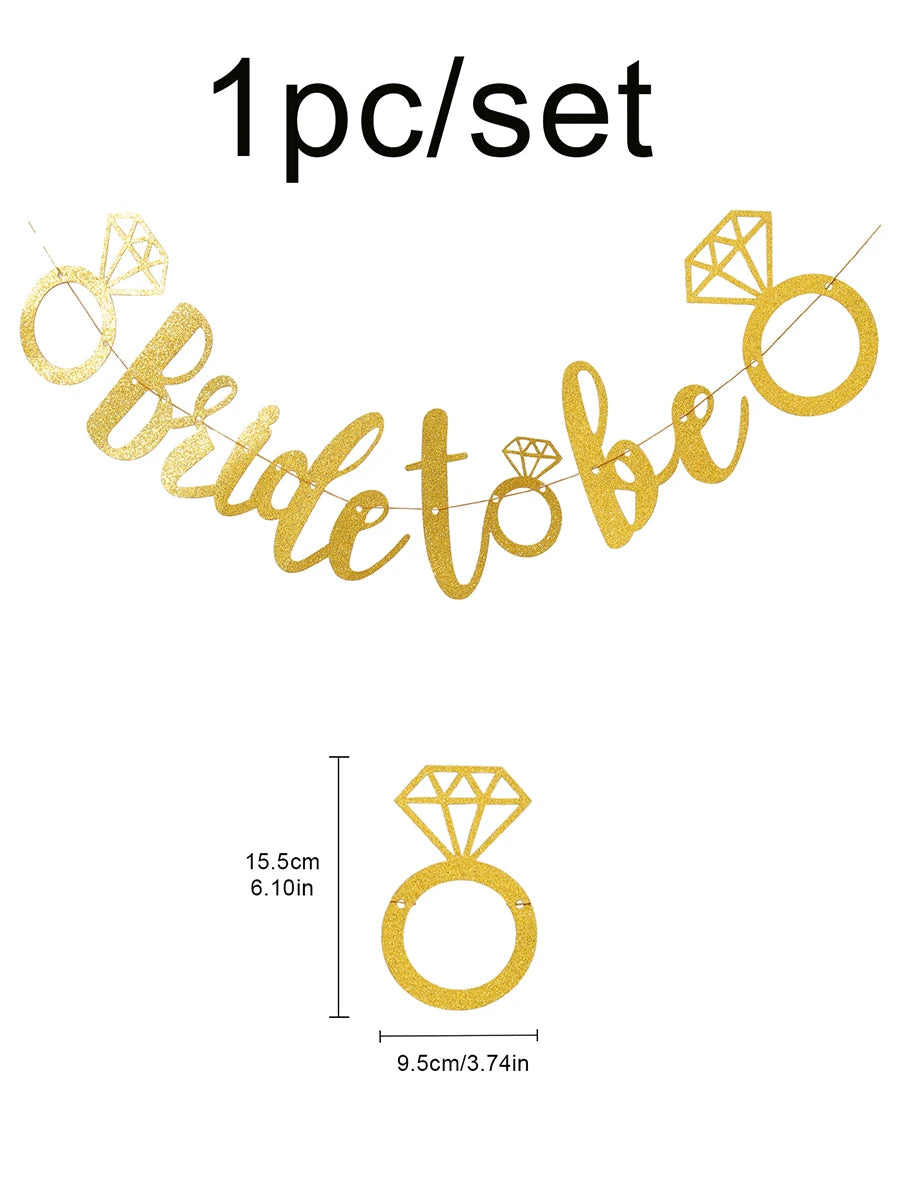 1PC Bride to be Banner Single Party Engagement Bride Banner Decoration