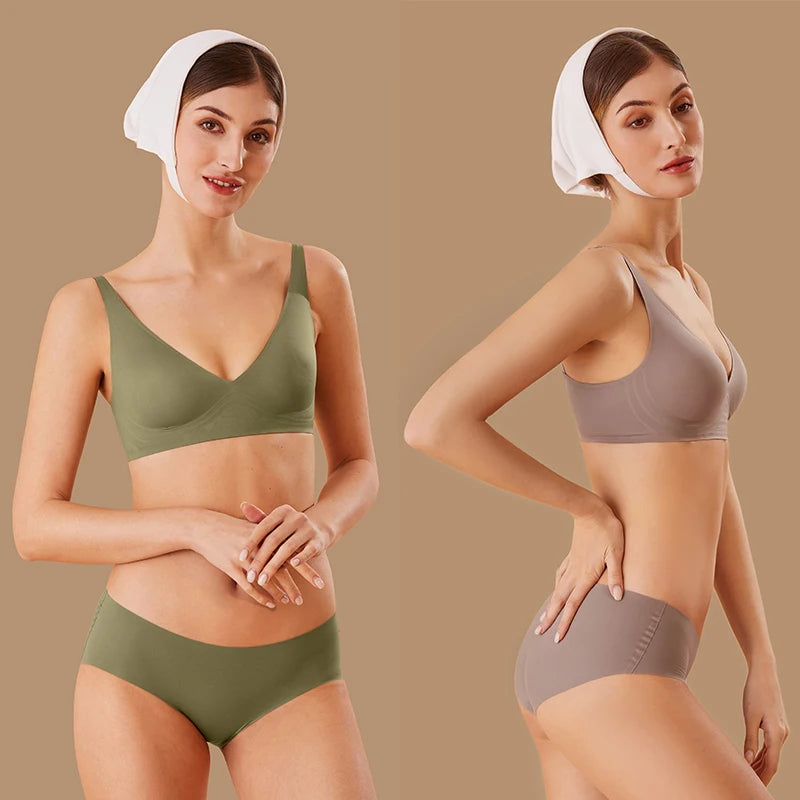 Sexy Bras For Women Seamless Women's Bra No Wire Push Up Brassiere Underwear Breathable Soft Thin Female Intimates  Lingerie