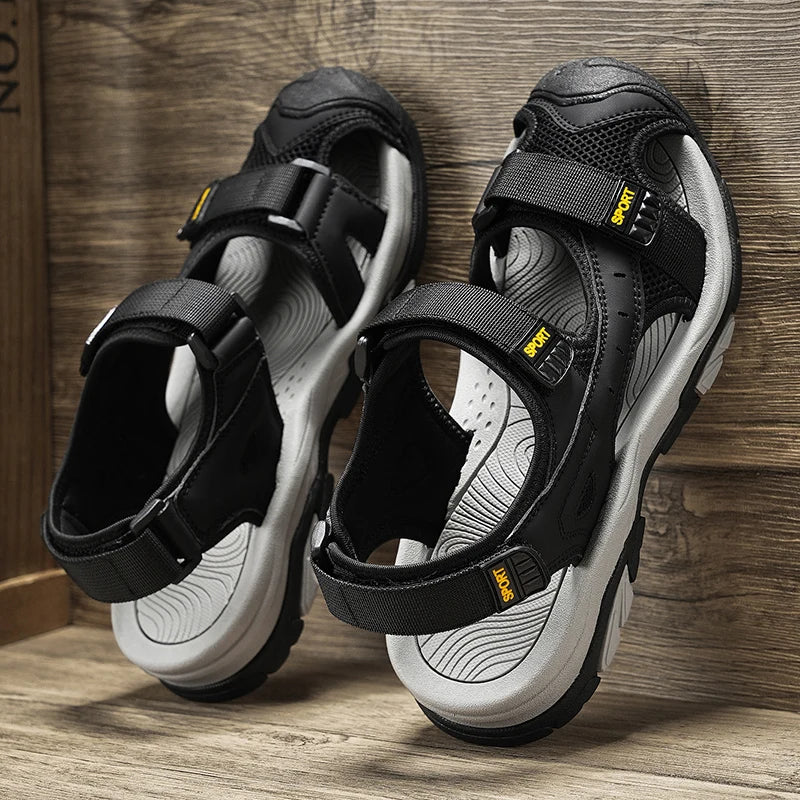 Baotou beach shoes, sandals, trendy shoes, sports outdoor slippers, versatile, non-slip and wear-resistant