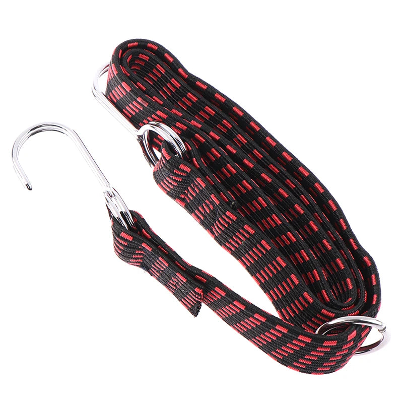 Motorcycle Elastic Belt Rubber Strap Elasticated Luggage Roof Rack Tension belt Portable Fixed Band Hook Bike Bicycle Accessory