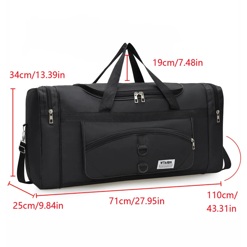 Oversized handbag, multi-functional, suitable for travel, fitness activities, and outdoor excursions