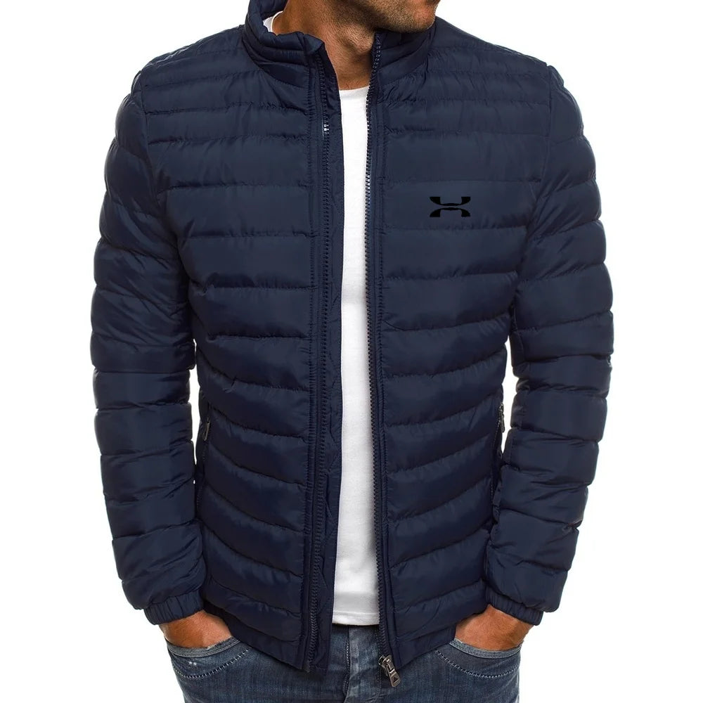 2025 Winter Jacket Men's Stand Collar Warm Parka Coat Street Fashion Casual Brand Outer Men's Winter Down Jacket