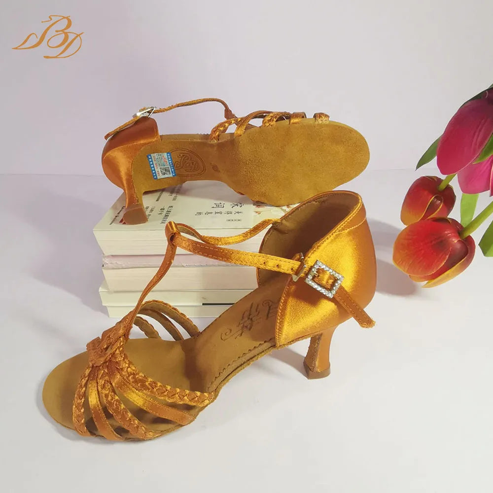 BD Dance Professional Latin Dance Shoes Ballroom Girls Kids for Dancing Elegant Heeled Sandals Women Sport Sneaker Luxury Brands