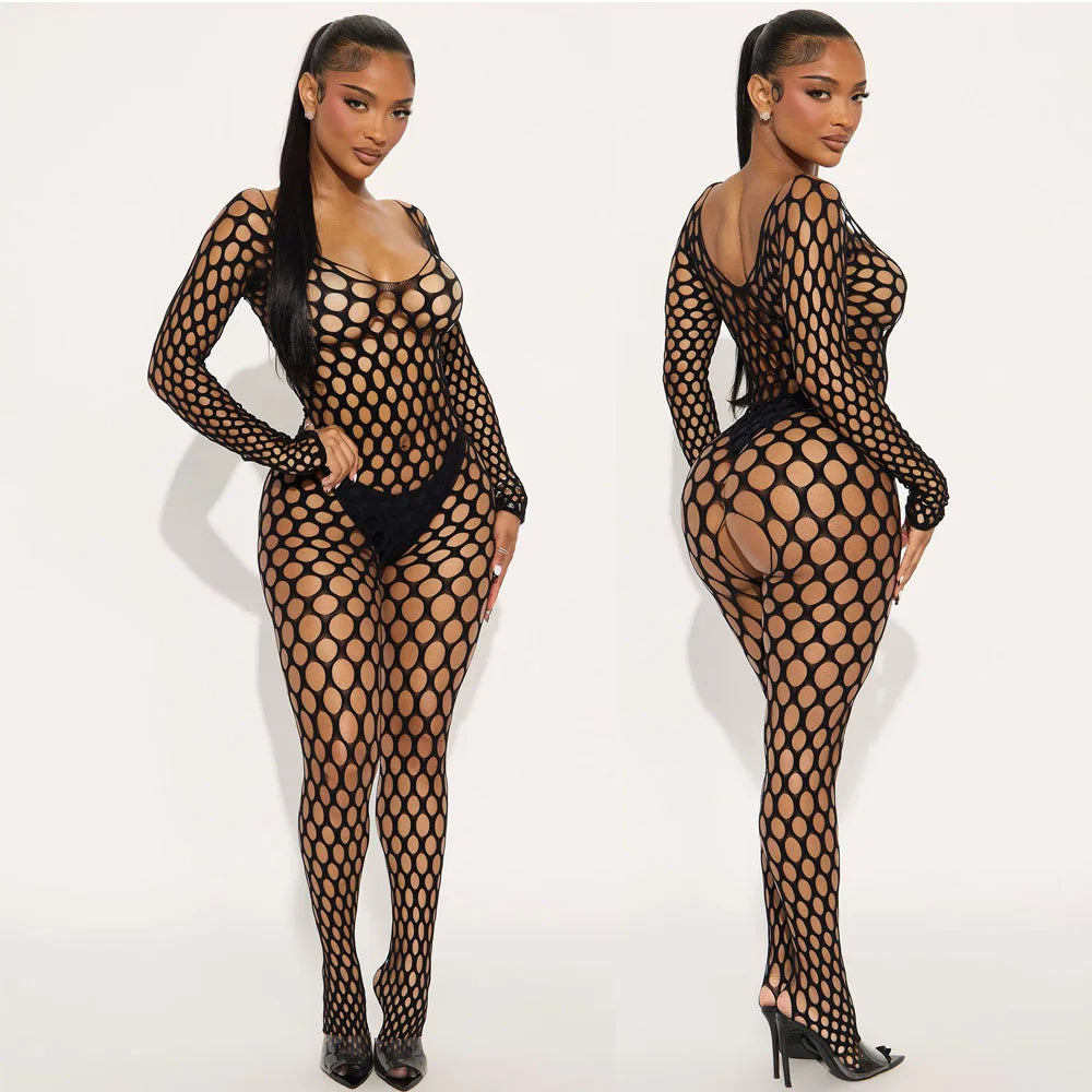 Sexy Women Costumes Fetish Lingerie Teddies Bodysuits Hot Erotic Lingerie Body Suit Elasticity Mesh Body Bodystocking Body Suit