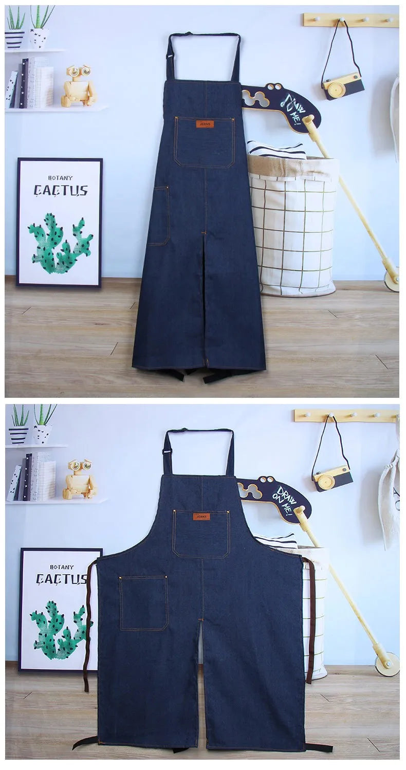 Kitchen Apron For Home Use – Waterproof Thin Design Coffee Shop & Bubble Tea Store Professional Apron High-end Unisex Workwea