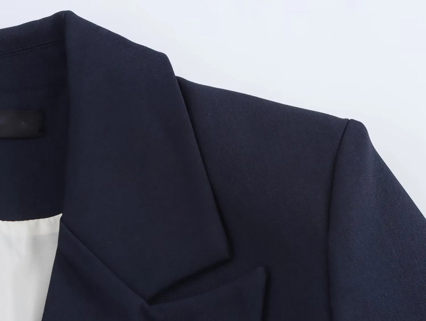 Women's Basic Suit Jacket Trousers Suit Lapel Double-breasted Top High Waist Pants Spring and Summer New Casual Chic Suit