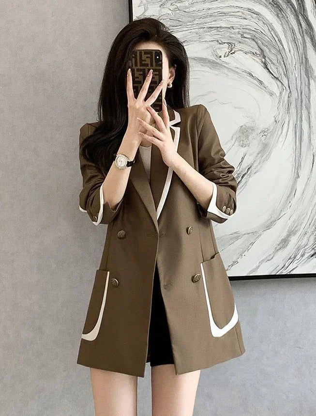 Outerwears High Quality Spring Autumn Coats for Women 2025 New Arrivals Blazer Woman In Promotion Elegant and Youth Deals Jacket