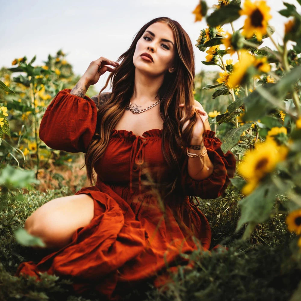 Maternity Dress For Photoshoot Pregnancy Vintage Pregnant Women Wear Comfortable Linen Cotton Dress Bohemian Boho Pregnant Dress